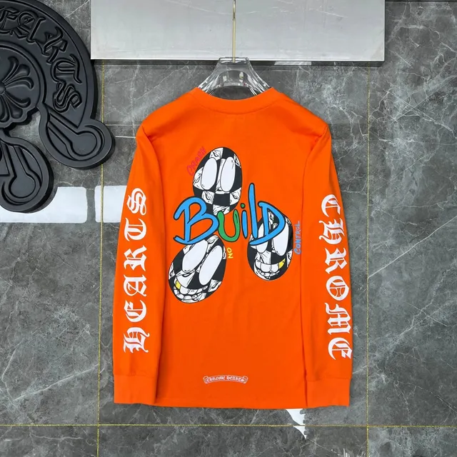 Chrome Hearts Long Sleeve Tee Build Skull Graphic