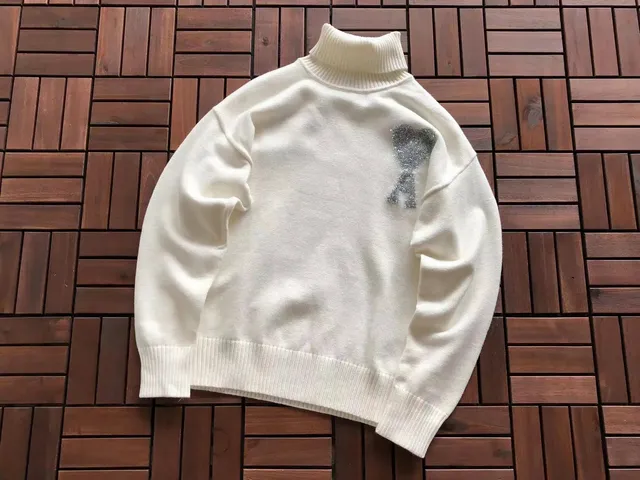 Balenciaga Turtleneck Sweater Glitter Bear Logo