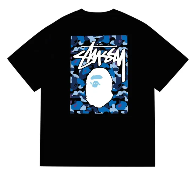 Stüssy Graphic Tee Bape Camo Stussy Collab