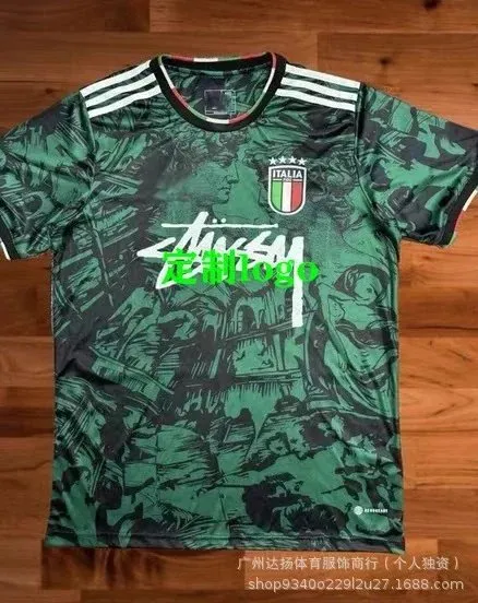 Adidas × Stüssy Italy Away Jersey Stussy Camo Print