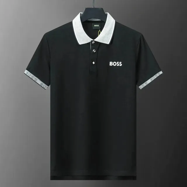 Hugo Boss Polo Shirt Contrast Collar and Cuff Trim