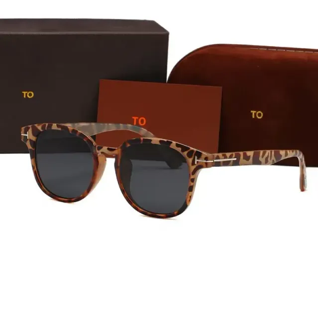Tom Ford Clubmaster Sunglasses Leopard Print