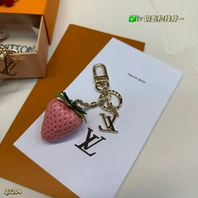 Louis Vuitton Strawberry Keychain