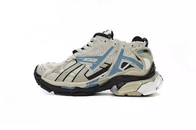 Balenciaga Speed Trainer Beige Blue