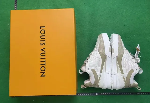 Louis Vuitton LV Trainer White Beige