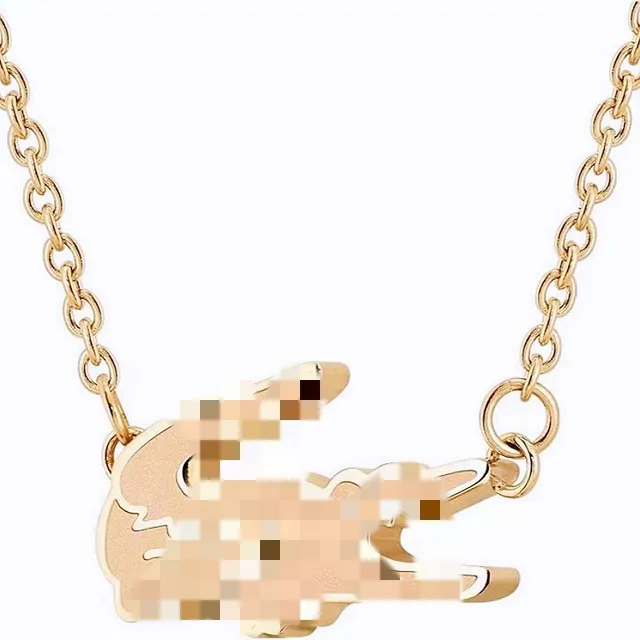 Rose gold women's necklace+box