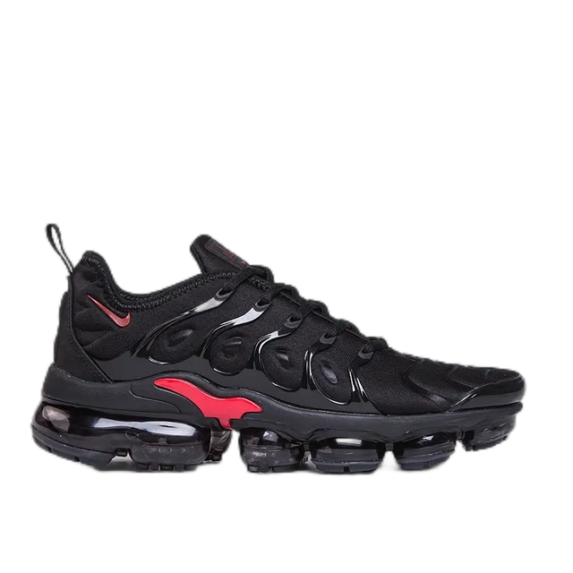Nike Air VaporMax Plus Triple Black Red Swoosh