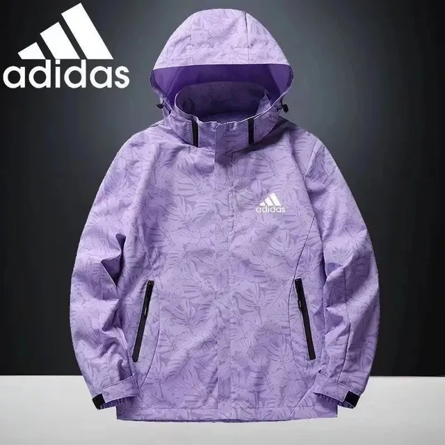 Adidas Hooded Jacket Leaf Print