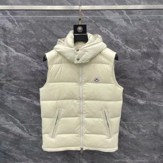 Moncler Hooded Puffer Vest Classic Logo