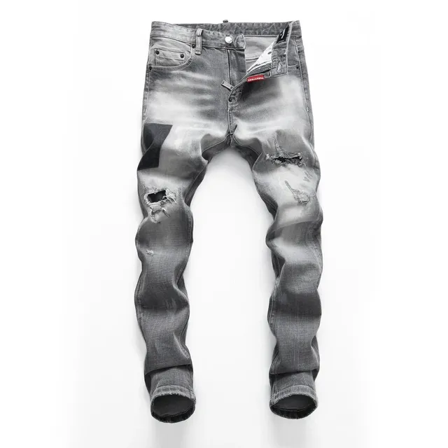 Dsquared2 Distressed Jeans Ripped Patchwork