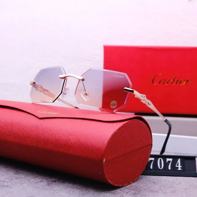 Cartier Sunglasses Rimless Octagonal