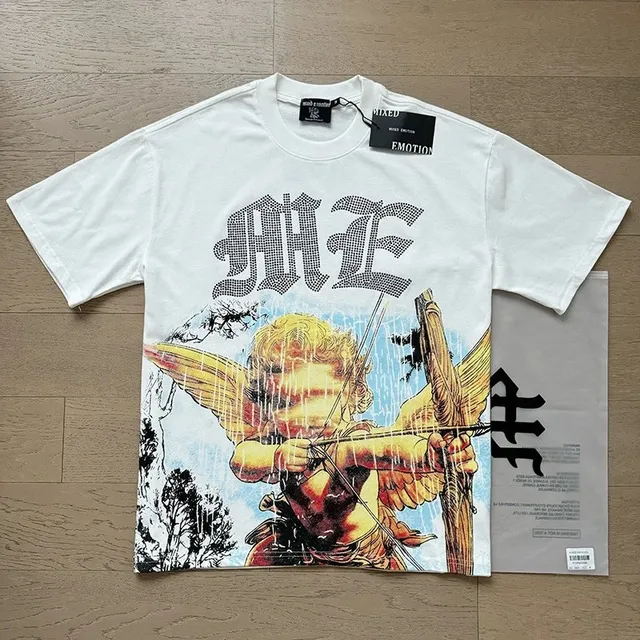 Mixed Emotion Graphic Tee Cupid Print