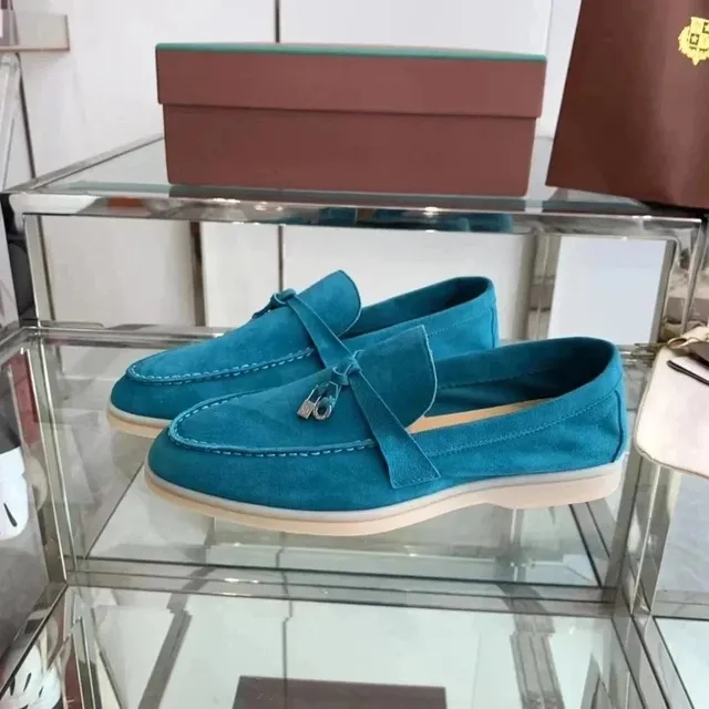 Hermès Oran Sandal Turquoise Suede