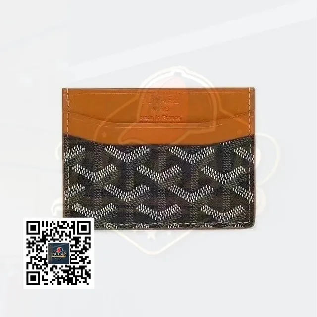 Goyard Card Holder Chevron Canvas