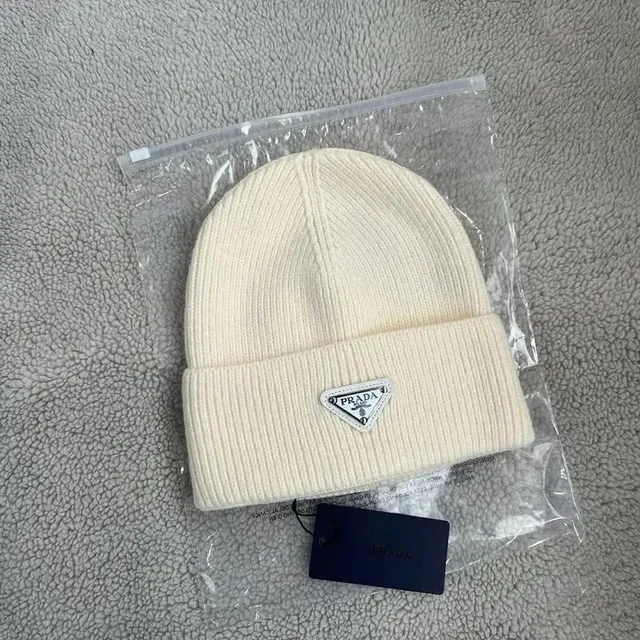 Prada Logo Beanie Triangle Logo