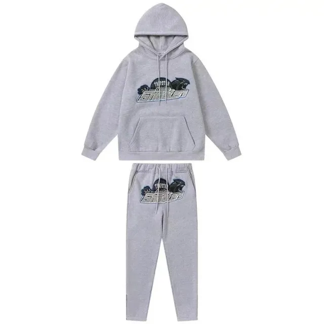Trapstar Hoodie and Joggers Set Smoker Graphic