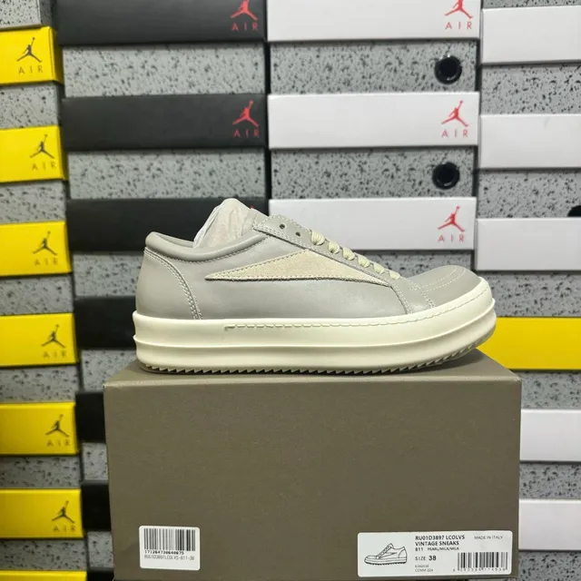 Rick Owens Vintage Sneaks Pearl/Milk