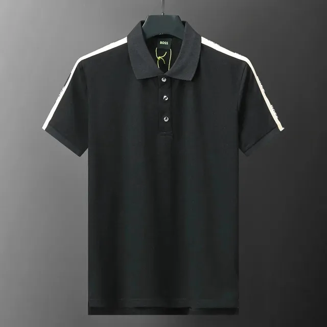 Hugo Boss Polo Shirt Contrast Stripe Sleeve