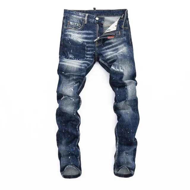 Dsquared2 Distressed Paint-Splatter Jeans Paint Splatter Wash