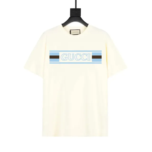 Gucci Logo Graphic T-Shirt Web Stripe