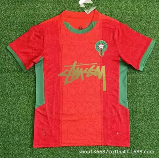 Stüssy Morocco National Team Jersey Stussy Collaboration