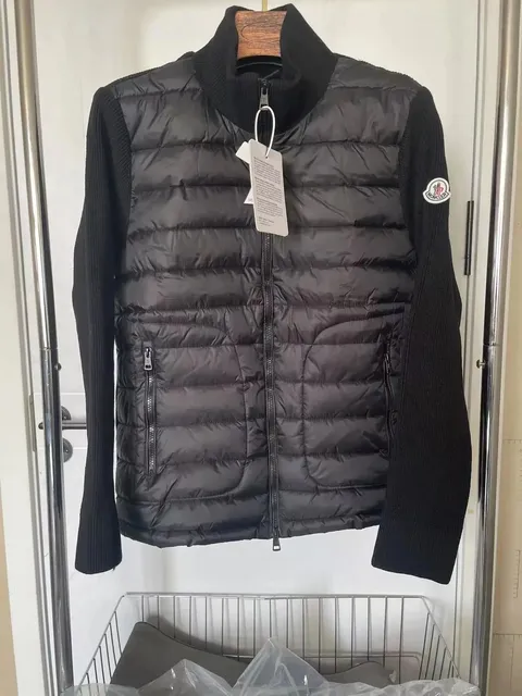 Moncler Knit-Sleeve Puffer Jacket