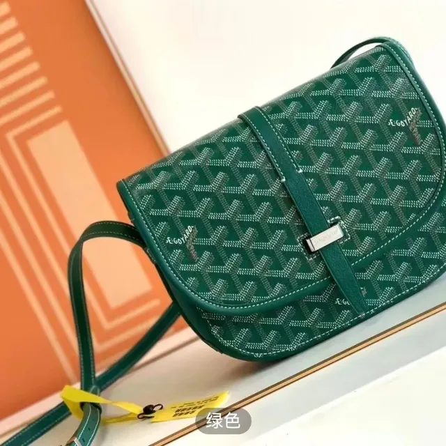 Goyard Saint Louis Green Chevron