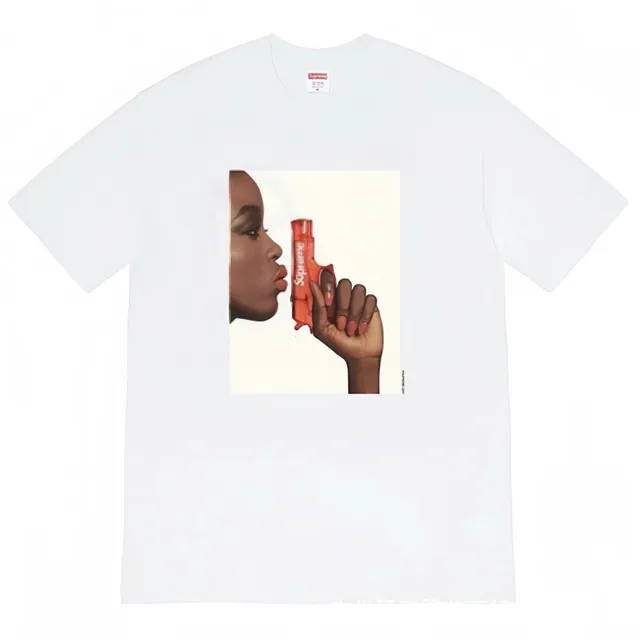 Supreme Graphic Tee Gun Print