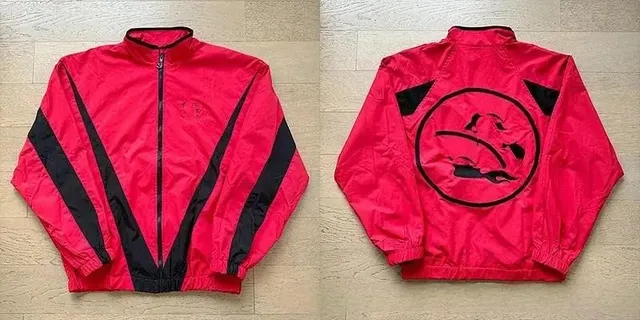 C.P. Company Goggle Jacket Red with Black Panels