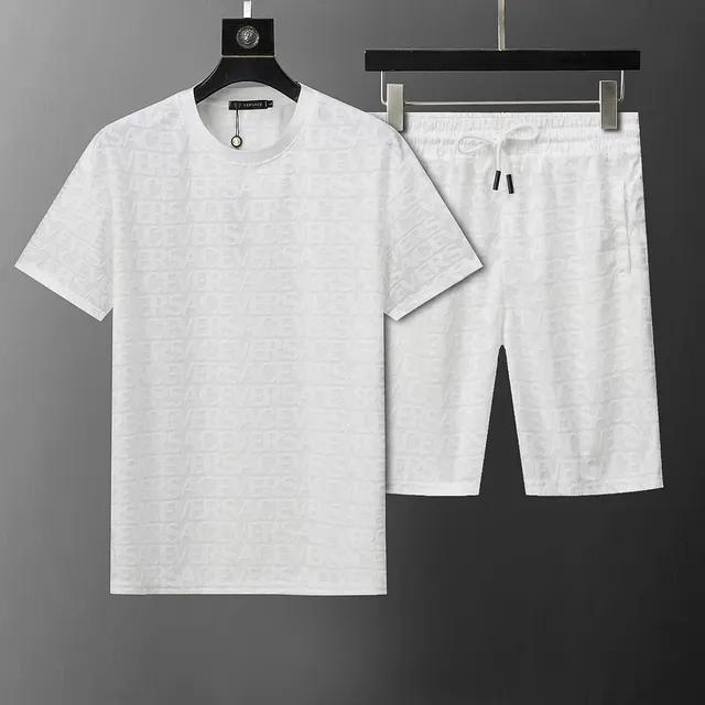 Versace Logo-Print Set All-Over Embossed Logo