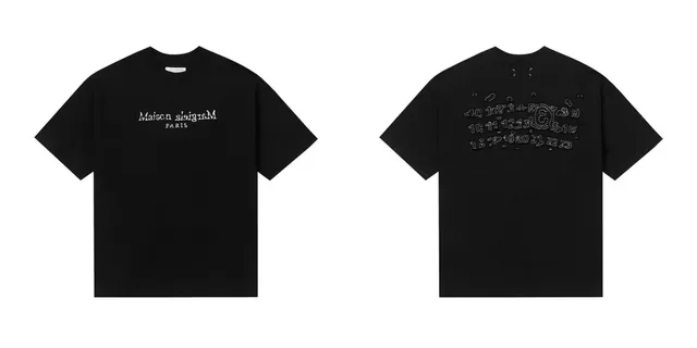 Maison Margiela T-Shirt Embroidered Logo and Numeric Print