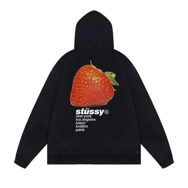 Stüssy Hoodie Strawberry Print