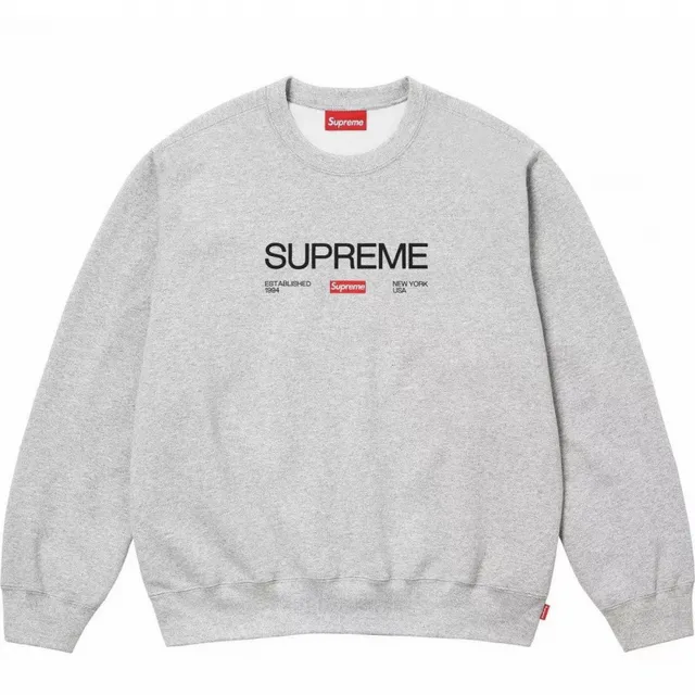 E563SUPREMEEST1994 letter box logo gray
