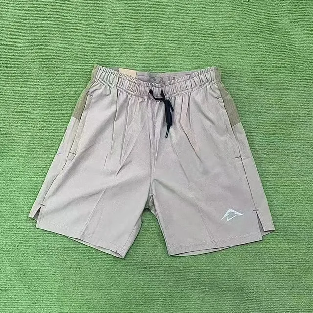 Nike Sport Shorts Light Beige with Mesh Panels