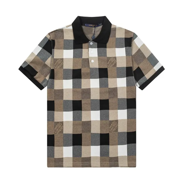 Louis Vuitton Polo Shirt Checkered Logo