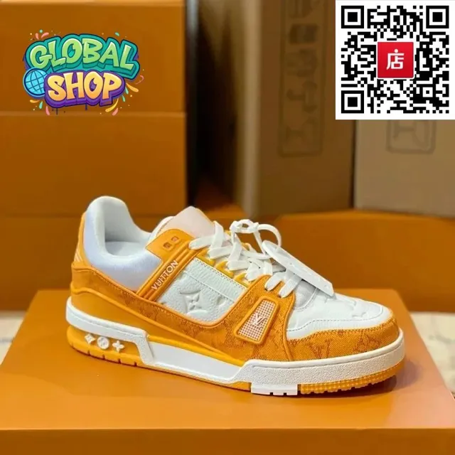 Louis Vuitton LV Trainer Monogram Orange