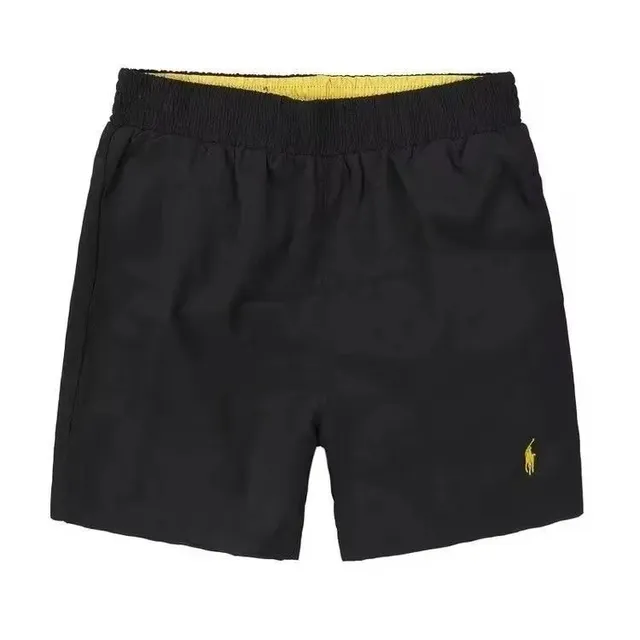 Polo Ralph Lauren Polo Bear Shorts Black with Yellow Logo