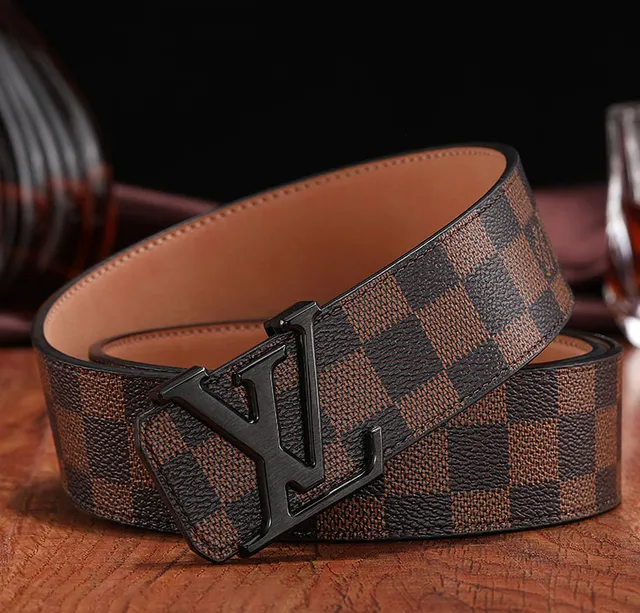 Louis Vuitton Damier Ebene Belt Monogram Check