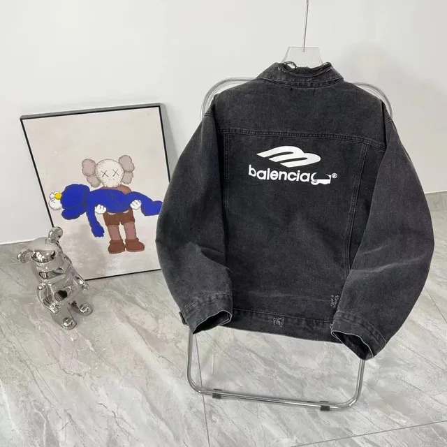 Balenciaga Denim Jacket Logo Back