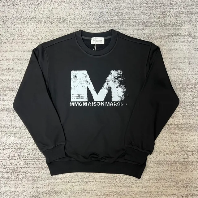 Maison Margiela Crewneck Sweatshirt Distressed Logo