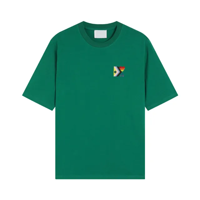 AMI Paris T-Shirt Rainbow Heart Logo