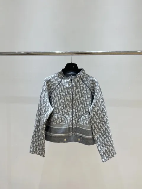 Dior Oblique Logo Jacket Monogram Knit