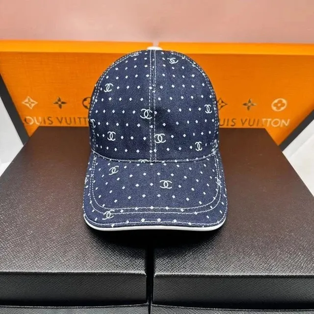 Chanel Baseball Cap Denim CC Logo Print