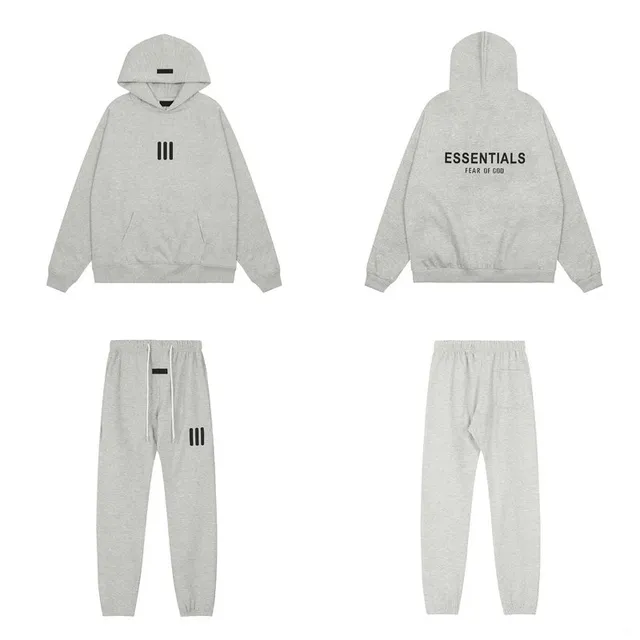 Fear of God Essentials Hoodie and Joggers Set Triple Bar