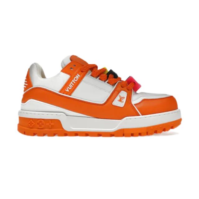 Louis Vuitton LV Trainer Orange and White