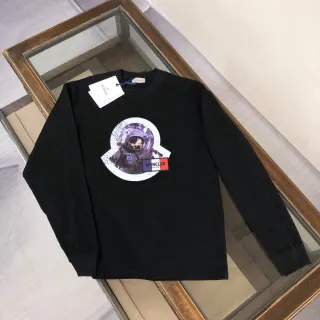 Moncler Long-Sleeve Tee Logo Graphic
