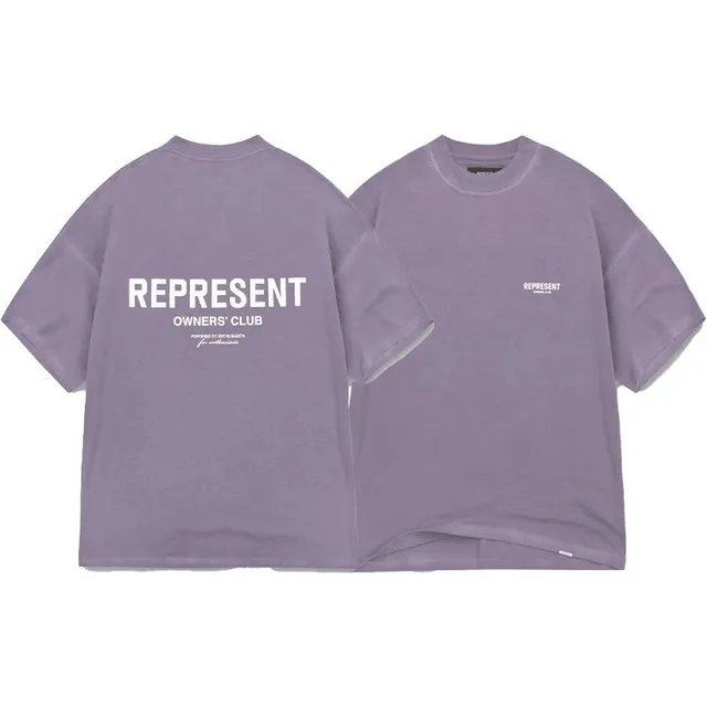 Represent Owners' Club Tee Purple Logo Print