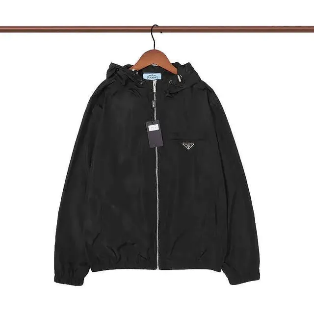 Prada Hooded Jacket Nylon with Triangle Logo