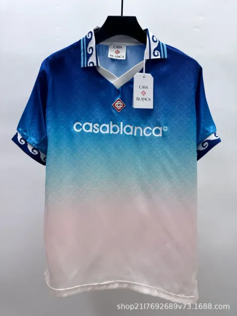 Casablanca Polo Shirt Gradient Diamond Print