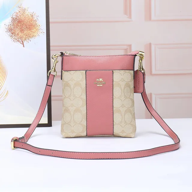 Coach Crossbody Bag Signature Canvas and Leather